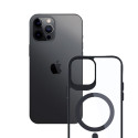 3mk Satin Armor MagCase with MagSafe for iPhone 12 Pro Max - Clear with Black Frame