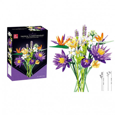 konstruktor bukett troopilised lilled 890 osa