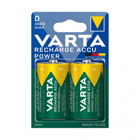 VARTA R20 NiMh 3000mAh akupatarei 2 tk/blister