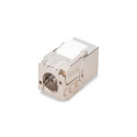 Digitus CAT 6A compact keystone module, shielded, tool-free mounting connection. 8 pcs.