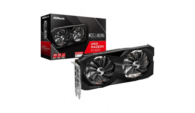 ASRock Radeon RX 6600 Challenger D 8GB GDDR6 graphics card (RX6600 CLD 8G)
