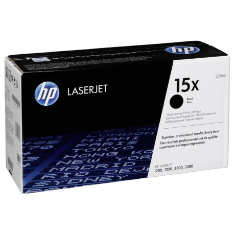 HP 15X lasertoonerikassett, must