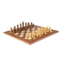 Chess Set - Manopoulos Walnut Chess Set 50x50 cm with Staunton Pieces