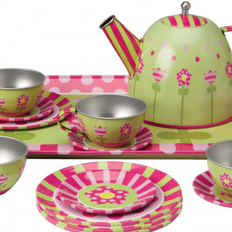 Mängu teeserviis, 15 osa, metall, 3+