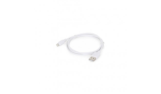 Cablexpert 8-pin sync and charging cable, white, 1 m