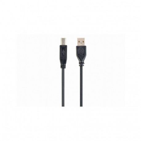 Gembird Cable USB2 AM-BM 1 m, Black, USB B, USB A