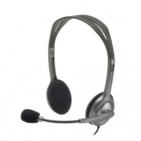 Logitech Stereo headset H111 Built-in microphone, 3.5 mm, Grey