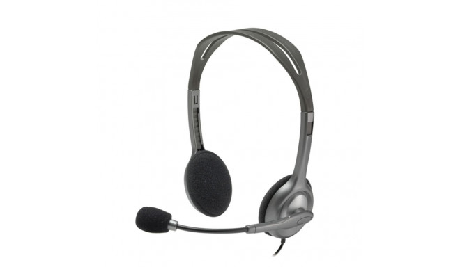 Logitech Stereo headset H111 Built-in microphone, 3.5 mm, Grey