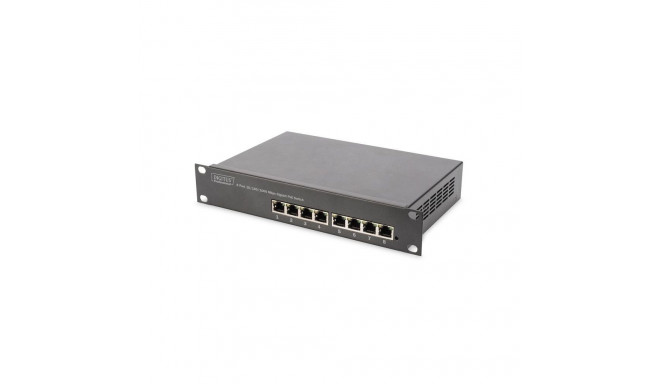 Digitus 8-port Gigabit Ethernet PoE switch DN-95317 10/100/1000 Mbps (RJ-45), Unmanaged, Rackmountab
