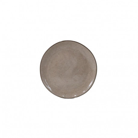 DESSERT PLATE BROWN DOTTE 21CM