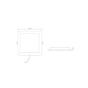 RECESSED LED LIGHT EPIRUS 18W SQUARE