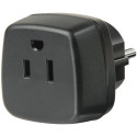reisivooluadapter USA, Jaapan maandusega, must