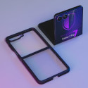 3mk Satin Armor Case+ for Samsung Galaxy Z Flip 7 - Transparent Black