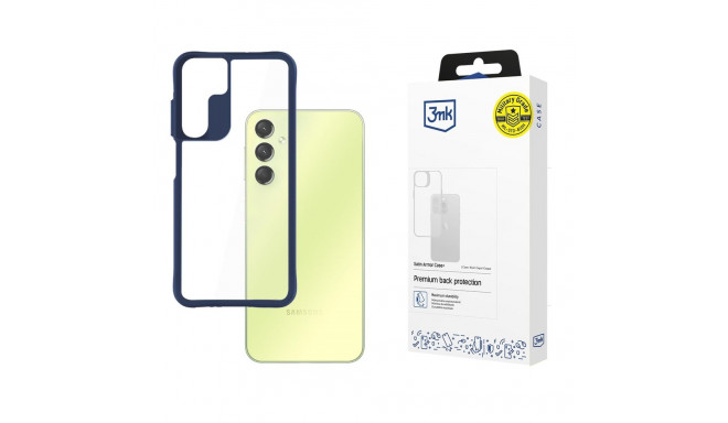 3mk Satin Armor Case+ Blue for Samsung Galaxy A25 5G - transparent