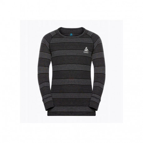 Odlo Set long ACTIVE WARM ECO SET children's underwear set, size 164 cm, black and grey