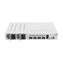 Mikrotik CRS504-4XQ-IN hallatav kiire Ethernet (10/100) toite üle Etherneti (PoE) valge võrgu lüliti