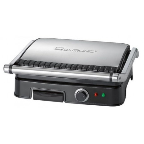 Clatronic KG 3487 elektriline grill (2000W lauapealne, must ja hõbedane)