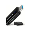 Axagon CRE-S2N kaardilugeja USB 3.2 Gen 1 (3.1 Gen 1) Type-A must 8595247906137