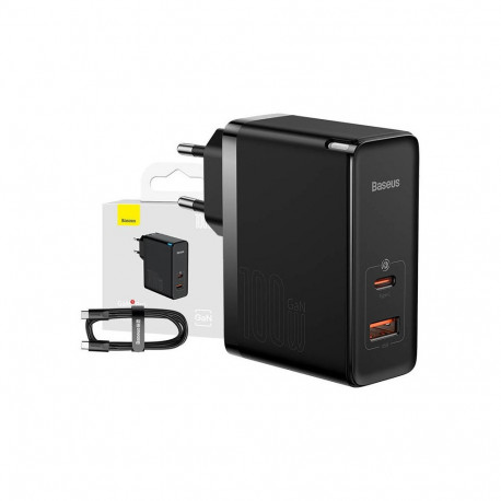 Baseus CCGP090201 GaN5 100W Mega Power 3.3V-20V (5A Max) 65W USB-C TypeC Power Adapter