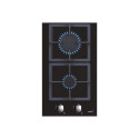 CATA | Hob | SCI 3002 BK | Gas on glass | Number of burners/cooking zones 2 | Rotary knobs | Black