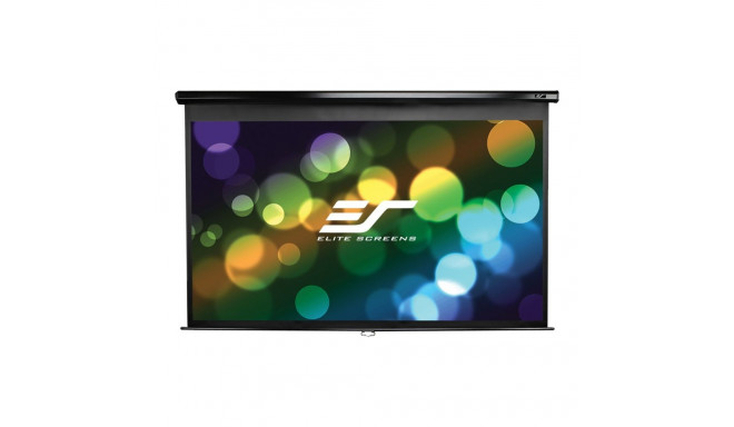 Elite Screens Manual Series M128UWX diagonaal 128" 16:10 nähtav ekraani laius 275 cm must