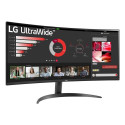 LCD Monitor|LG|34"|Curved/21 : 9|Panel VA|3440x1440|21:9|100 Hz|5 ms|Tilt|34WR50QK-B