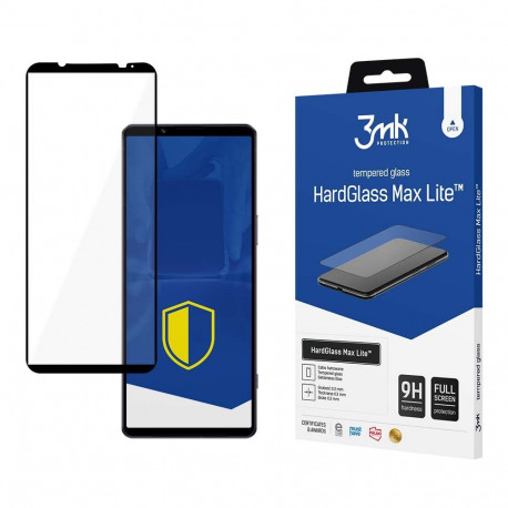 3mk kaitseklaas Sony Xperia 1 V HardGlass Max Lite, must