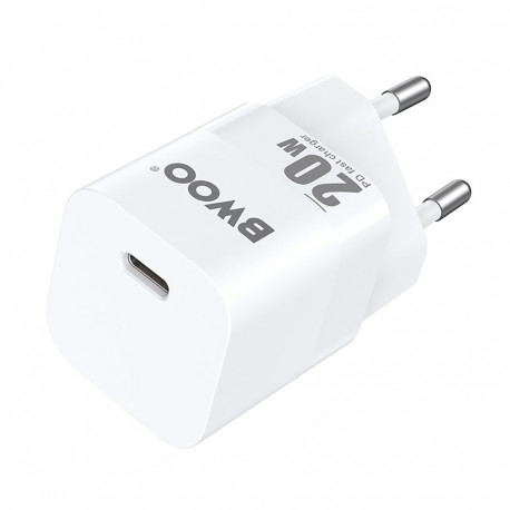 BWOO seinalaadija CDA155 PD 1x USB-C port 1A 20W, valge