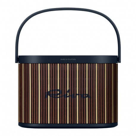 Beosound A5 Speaker Riva Edt (Cover Mahogany Maple/Handle Navy Blue)