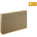Beosound Level Speaker Gold Tone Alu (Cover Light Oak)