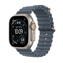 Apple Watch Ultra 3 GPS + Cellular 49mm Natural Titanium Case with Anchor Blue Ocean Band