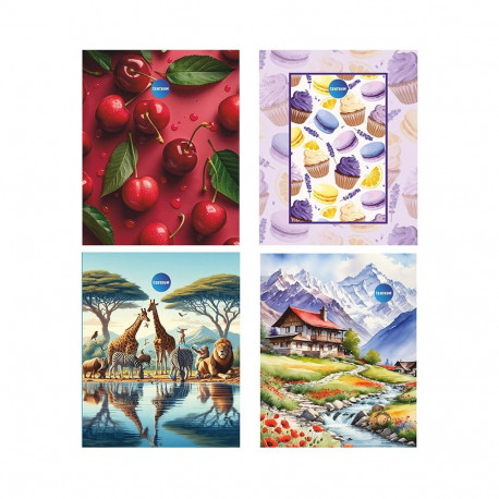 Kaustik klamberköites A5 CENTRUM 48 lehte jooneline