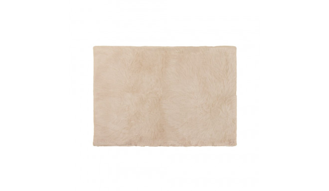 FAKE RABBIT FUR 120x170cm ristkülik helebeež