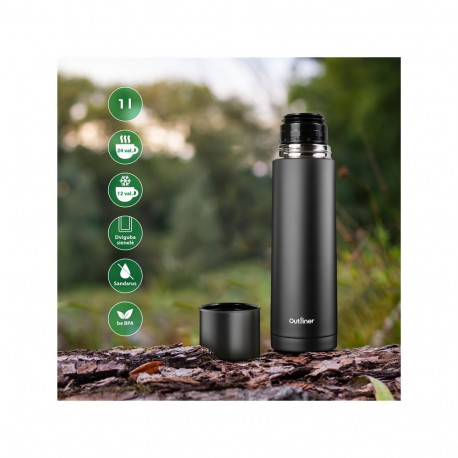 THERMO FLASK OUTLINER TRXG-7919 BLACK 1L