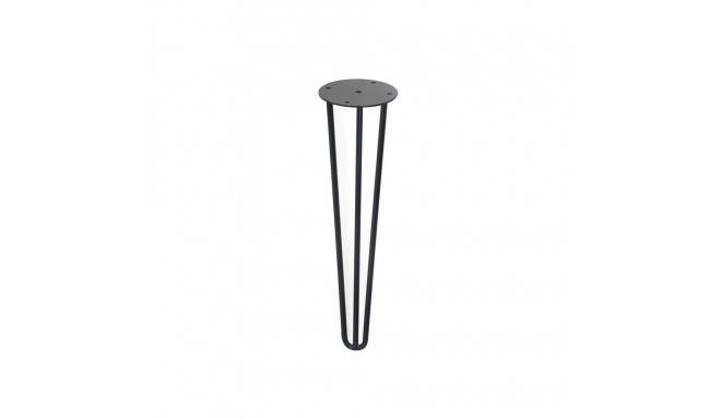 STEEL HAIRPIN LEG TRIPLE 8 L400 BLACK
