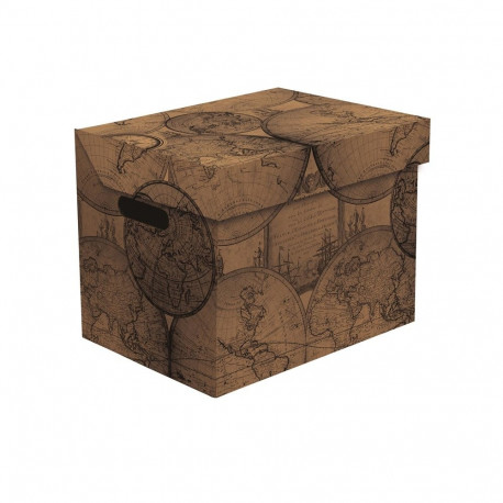 FOLDABLE CARTON BOX34X25X26CM GLOBE