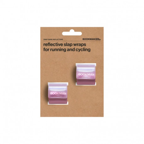 Helkurid BOOKMAN Reflective Snap Bands for Arm and Leg, roosad