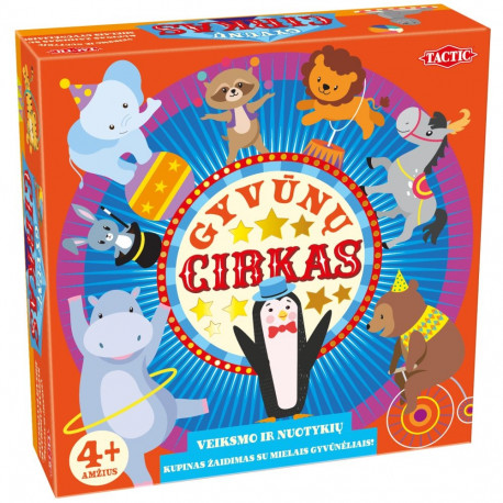 TACTIC boardgame Animal Circus (in Lithuanian language)