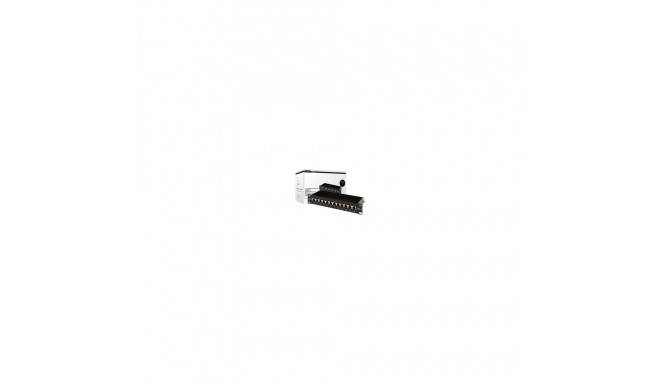 Patchpanel DN-91612S (schwarz, 254 mm (10"), Cat.6)