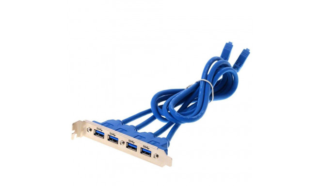 Slotblech USB3.0 Pin Header 19Pin (4 Port)