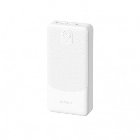 Powerbank Dudao K10 10000mAh 2.4A 2 x USB-A - white