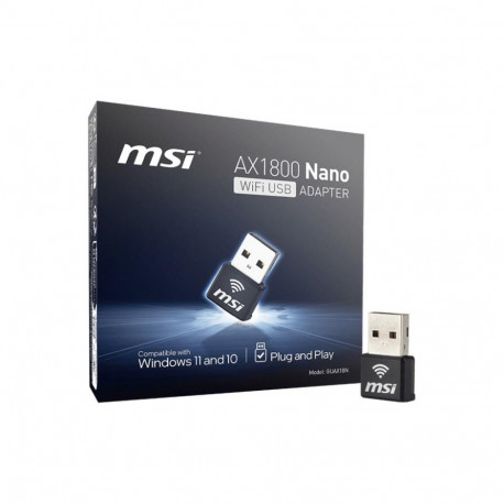 MSI AX1800 Nano WiFi USB adapter USB 2.0 liidesekaart