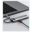 Baseus Metal Gleam 8in1 USB-C - USB-C PD 100W HUB 1x HDMI 4K 30Hz 1x SD and microSD card reader 3x U