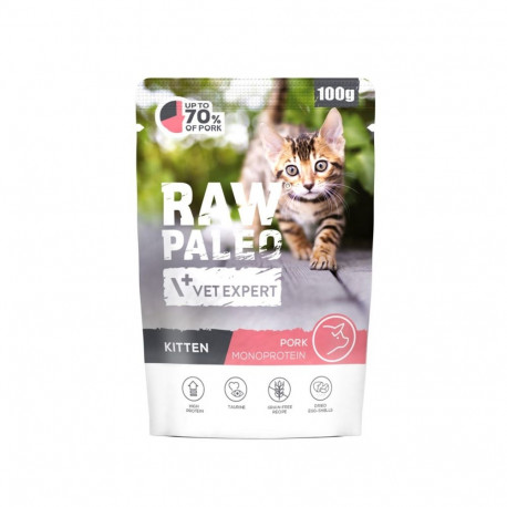 VETEXPERT Raw Paleo Kitten Pork märg kassitoit 100g