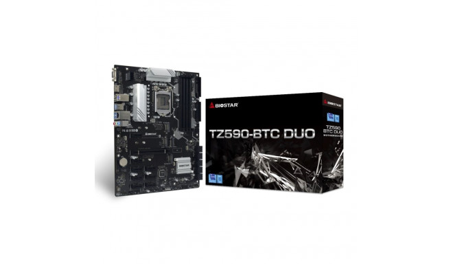 Biostar TZ590-BTC DUO Intel Z590 LGA 1200 (Socket H5) ATX emaplaat
