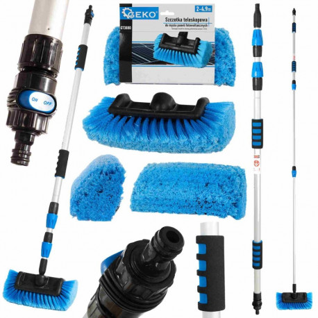 Teleskoophari päikesepaneelide pesemiseks 2–4.9 m GEKO