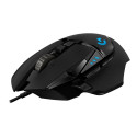 Logitech G502 HERO Wired Gaming Mouse, USB Type-A, Optical, 25600 DPI, Black