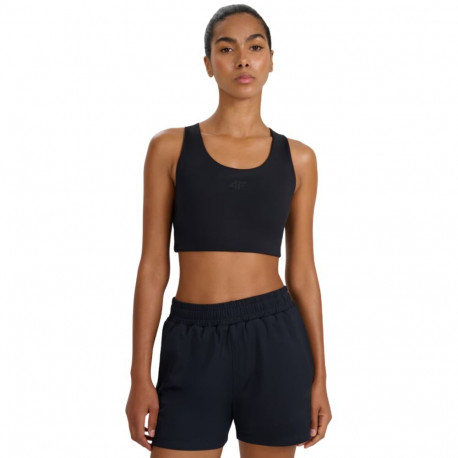 Stanik sportowy 4F F213 głęboka czerń 4FWMM00USBAF213 20S L