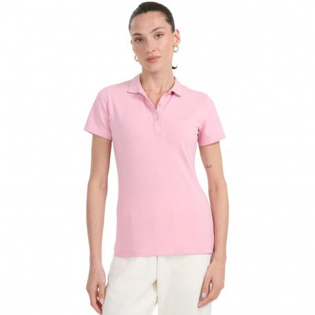 Koszulka damska polo 4F F365 jasny róż 4FWMM00TPTSF365 56S 2XL
