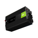 GREENCELL auto vooluinverter 24V–230V 1000W/2000W puhas siinuslaine
